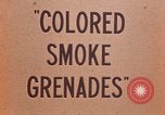 Image of colored smoke grenades United States USA, 1943, second 20 stock footage video 65675042930