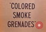 Image of colored smoke grenades United States USA, 1943, second 22 stock footage video 65675042930