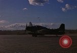 Image of A-1E Skyraider aircraft operating on ground Southeast Asia, 1966, second 47 stock footage video 65675042967