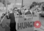Image of Anti Castro Cuban refugees Florida United States USA, 1967, second 33 stock footage video 65675043040