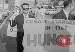 Image of Anti Castro Cuban refugees Florida United States USA, 1967, second 34 stock footage video 65675043040