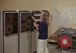 Image of Woman operates computer controls New Mexico United States USA, 1975, second 11 stock footage video 65675043085