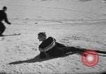 Standbild Studenten manövrieren Pole bei Ski Patrol Schule Berchtesgaden Deutschland, 1957, aus Sekunde 41 historischem Filmmaterial Videoclip 65675043163
