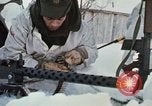 Image of Canadian machine gun emplacement in NATO Exercise "Arctic Express" Norway, 1970, second 37 stock footage video 65675043186