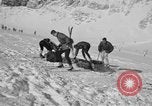 Image of Ski patrol personnel Garmisch-Partenkirchen Germany, 1965, second 52 stock footage video 65675043207