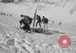 Image of Ski patrol personnel Garmisch-Partenkirchen Germany, 1965, second 58 stock footage video 65675043207