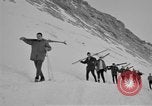 Image of Ski patrolmen Garmisch-Partenkirchen Germany, 1965, second 10 stock footage video 65675043208