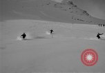 Image of Saint Bernard protecting skiers Garmisch-Partenkirchen Germany, 1965, second 8 stock footage video 65675043210