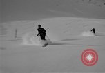 Image of Saint Bernard protecting skiers Garmisch-Partenkirchen Germany, 1965, second 10 stock footage video 65675043210