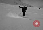 Image of Saint Bernard protecting skiers Garmisch-Partenkirchen Germany, 1965, second 13 stock footage video 65675043210