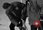 Image of Saint Bernard protecting skiers Garmisch-Partenkirchen Germany, 1965, second 46 stock footage video 65675043210
