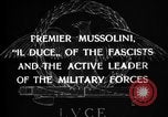 Image of Benito Mussolini Italy, 1929, second 18 stock footage video 65675043259