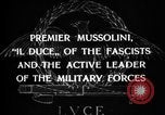 Image of Benito Mussolini Italy, 1929, second 21 stock footage video 65675043259