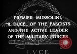 Image of Benito Mussolini Italy, 1929, second 24 stock footage video 65675043259