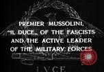 Image of Benito Mussolini Italy, 1929, second 25 stock footage video 65675043259