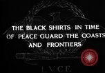Image of Italian Black Shirt Guards Italy, 1929, second 8 stock footage video 65675043260