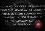 Image of Cavalry officers Pinerolo Italy, 1929, second 27 stock footage video 65675043265