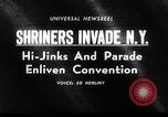 Image of The Shriners parade New York City USA, 1964, second 3 stock footage video 65675043298
