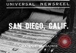 Image of Franklin D Roosevelt San Diego California USA, 1935, second 1 stock footage video 65675043321