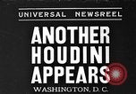 Standbild Houdini Washington DC USA, 1935, aus Sekunde 1 historischem Filmmaterial Videoclip 65675043332