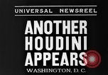 Standbild Houdini Washington DC USA, 1935, aus Sekunde 6 historischem Filmmaterial Videoclip 65675043332