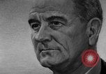 Standbild Präsident Johnson's Portrait Washington DC USA, 1967, aus Sekunde 40 historischem Filmmaterial Videoclip 65675043336