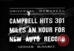 Standbild Sir Malcolm Campbell Bonneville Salt Flats Utah USA, 1935, aus Sekunde 1 historischem Filmmaterial Videoclip 65675043345