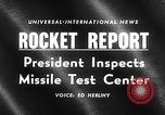 Standbild Präsident Dwight D Eisenhower Cape Canaveral Florida USA, 1960, aus Sekunde 15 historischem Filmmaterial Videoclip 65675043364