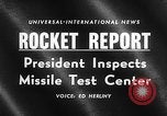 Standbild Präsident Dwight D Eisenhower Cape Canaveral Florida USA, 1960, aus Sekunde 17 historischem Filmmaterial Videoclip 65675043364