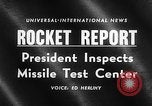 Standbild Präsident Dwight D Eisenhower Cape Canaveral Florida USA, 1960, aus Sekunde 18 historischem Filmmaterial Videoclip 65675043364