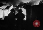 Image of Rug factory on fire Los Angeles California USA, 1955, second 40 stock footage video 65675043377