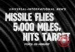 Image of Supersonic Missile Florida United States USA, 1957, second 16 stock footage video 65675043384