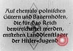 Image of Hitler Youth Poland, 1940, second 6 stock footage video 65675043394