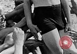 Image of Hitler Youth at beach Poland, 1940, second 34 stock footage video 65675043398
