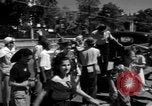 Image of Narrow crowded commercial street Puerto Rico, 1950, second 37 stock footage video 65675043413