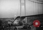 Image of Tacoma Narrows bridge collaps Tacoma Washington USA, 1940, second 15 stock footage video 65675043465