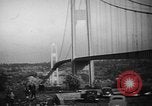 Image of Tacoma Narrows bridge collaps Tacoma Washington USA, 1940, second 17 stock footage video 65675043465