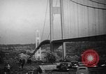 Image of Tacoma Narrows bridge collaps Tacoma Washington USA, 1940, second 22 stock footage video 65675043465