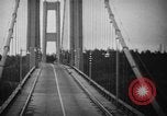 Image of Tacoma Narrows bridge collaps Tacoma Washington USA, 1940, second 24 stock footage video 65675043465