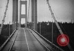 Image of Tacoma Narrows bridge collaps Tacoma Washington USA, 1940, second 28 stock footage video 65675043465