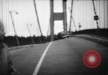 Image of Tacoma Narrows bridge collaps Tacoma Washington USA, 1940, second 33 stock footage video 65675043465