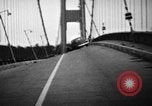 Image of Tacoma Narrows bridge collaps Tacoma Washington USA, 1940, second 42 stock footage video 65675043465
