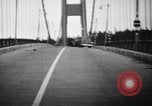 Image of Tacoma Narrows bridge collaps Tacoma Washington USA, 1940, second 43 stock footage video 65675043465