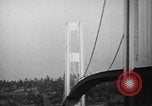 Image of Tacoma Narrows bridge collaps Tacoma Washington USA, 1940, second 46 stock footage video 65675043465