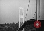 Image of Tacoma Narrows bridge collaps Tacoma Washington USA, 1940, second 47 stock footage video 65675043465