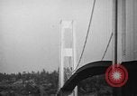 Image of Tacoma Narrows bridge collaps Tacoma Washington USA, 1940, second 48 stock footage video 65675043465