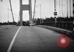 Image of Tacoma Narrows bridge collaps Tacoma Washington USA, 1940, second 51 stock footage video 65675043465