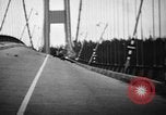Image of Tacoma Narrows bridge collaps Tacoma Washington USA, 1940, second 52 stock footage video 65675043465