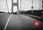 Image of Tacoma Narrows bridge collaps Tacoma Washington USA, 1940, second 53 stock footage video 65675043465