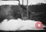 Image of Tacoma Narrows bridge collaps Tacoma Washington USA, 1940, second 61 stock footage video 65675043465